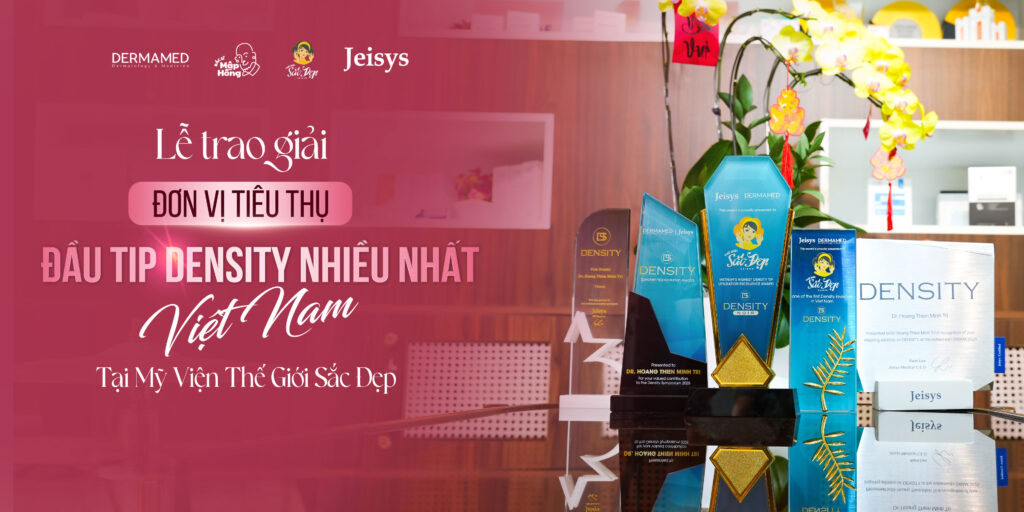 Read more about the article Bác Sĩ Mập Hồng cùng Mỹ Viện Thế Giới Sắc Đẹp tiếp tục khẳng định vị thế khi nhận giải “Đơn vị tiêu thụ đầu tuýp Density NHIỀU NHẤT Việt Nam”