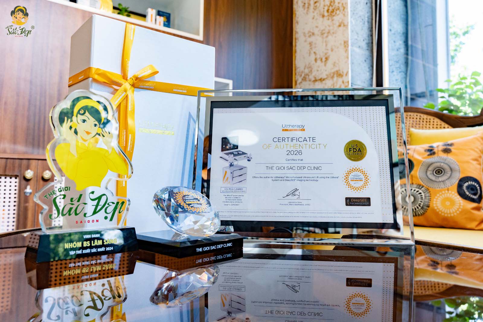CHỨNG NHẬN TRUNG TÂM ULTHERAPY PRIME CHÍNH HÃNG